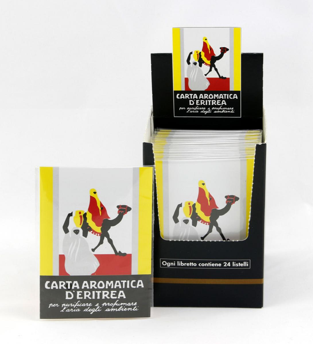 G22 Espositore da 24 pacchettini carta Aromatica di Eritrea Classica,  Pirotta Online