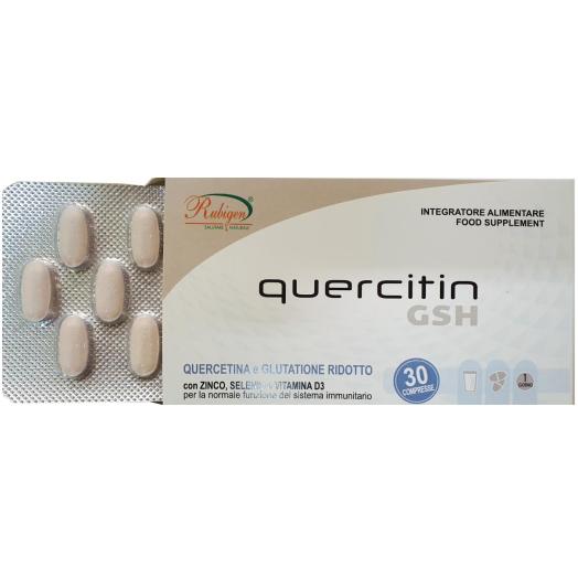 NAT1106 - Compresse Quercitina con Zinco,Selenio e Vitamina D3 in scatola da 30 cpr