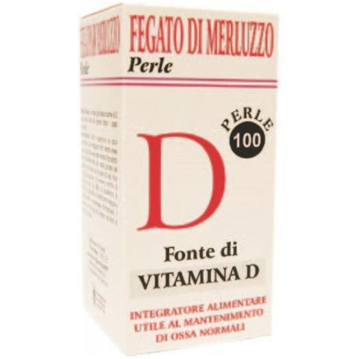 SAN051 - Perle Olio di Fegato di Merluzzo Vitamina D da 100 prl.