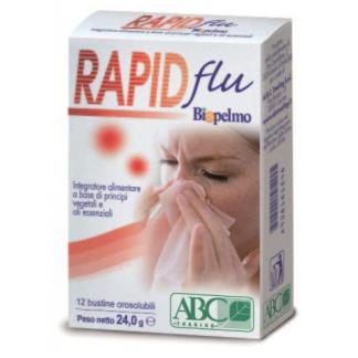 Integratore Rapid Flu a Base di Principi Vegetali e Oli Essenziali 12 pz Orosolubili