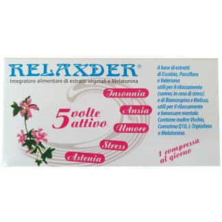 Compresse Relaxder per Insonnia Ansia Stress Umore Scatola da 20 cpr.