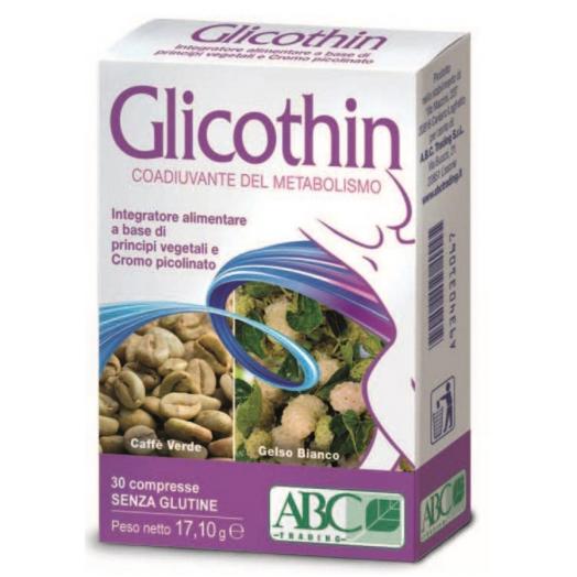 ABC026 - Compresse Glicothin  glicemia e attiva il metabolismo 30 cpr.