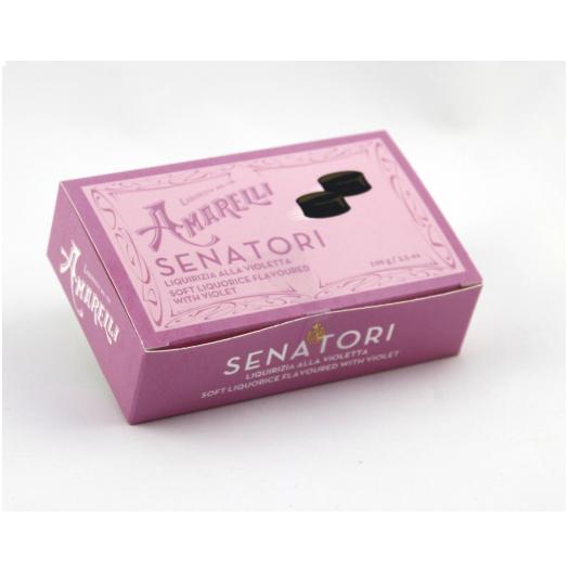CAR052 - Liquirizia Amarelli Senatori alla Violetta scatolina da gr 100