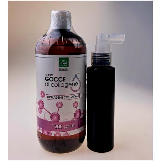 STA035 - Collagene GROSSO Colloidale 1200 ppm 500 ml+dosatore spray 100 ml