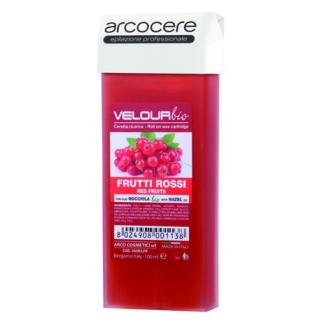 Ricarica Ceretta roll-on ai frutti rossi Velour bio da 100 ml