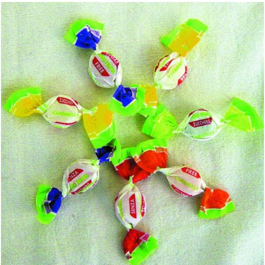 CAR016.02 - Minicaramelle Theobroma s.zucchero Frutti Assortiti Sacchetto da 500 gr