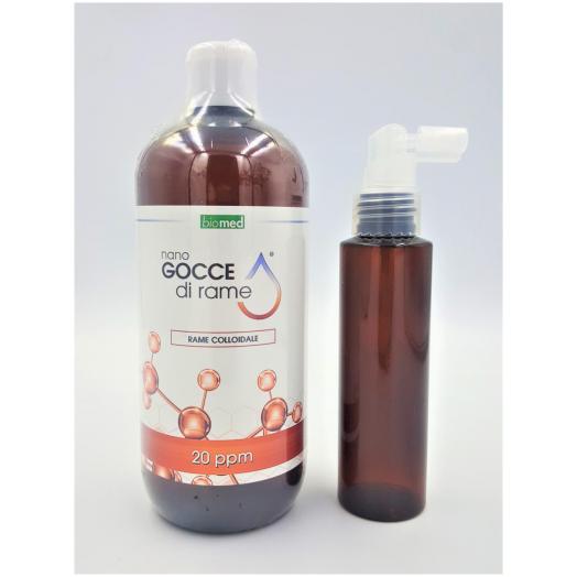 STA026 - Rame GROSSO Colloidale 20 ppm 500 ml+dosatore spray 100 ml