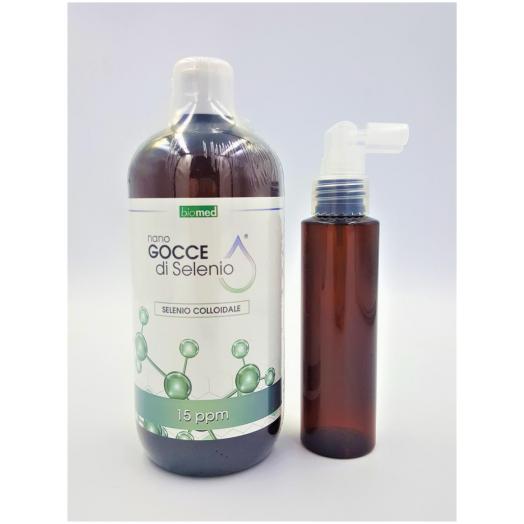 STA036 - Selenio GROSSO Colloidale 15 ppm 500 ml+dosatore spray 100 ml