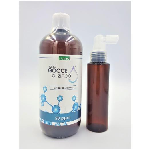STA028 - Zinco GROSSO Colloidale 20 ppm 500 ml+dosatore spray 100 ml
