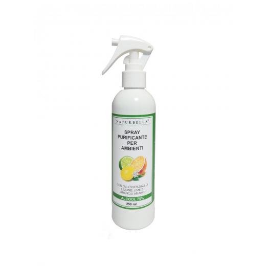 GIS081 - Spray Purificante Ambienti Piccolo Naturbella con Oli Essenziali Alcool 75% 250 ml.