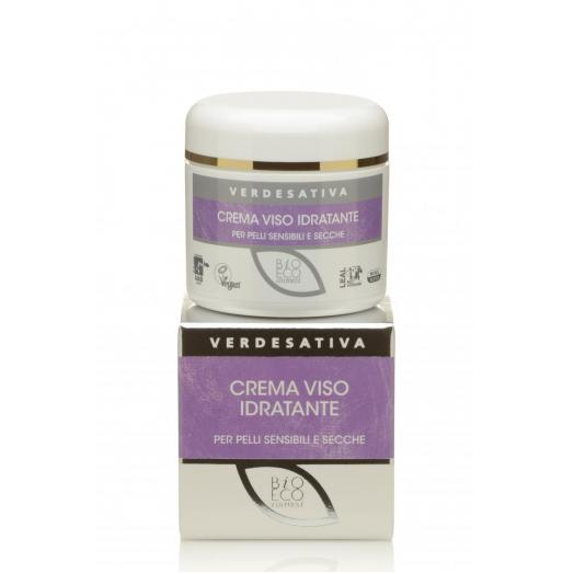 VER1220 - Crema viso Bioattiva Idratante per pelli secche e sensibili vaso 50 ml