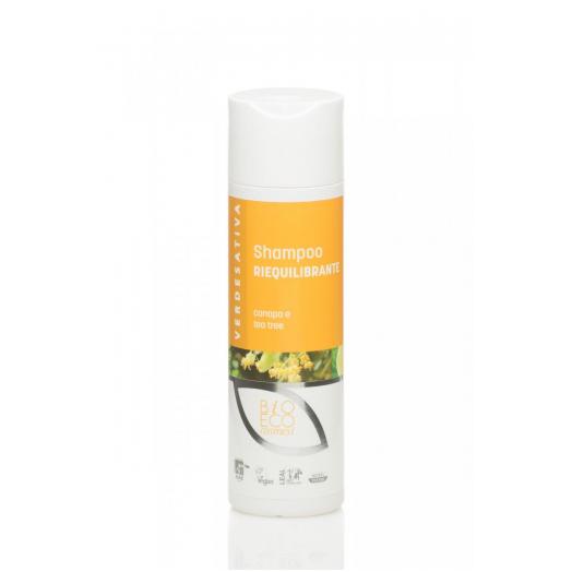 VER5410 - Shampoo riequilibrante per capelli grassi canapa e tea tree flacone 200 ml