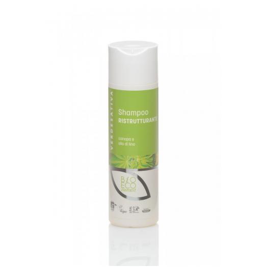 VER5620 - Shampoo Ristrutturante per capelli trattati canapa e olio di lino flacone 200 ml