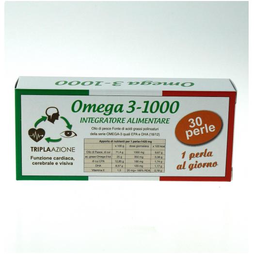 BIO009 - Integratore  Omega 3 1000  30 perle.