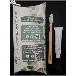 Confezione regalo dentifricio 10 ml. + Biospazzolino Verde