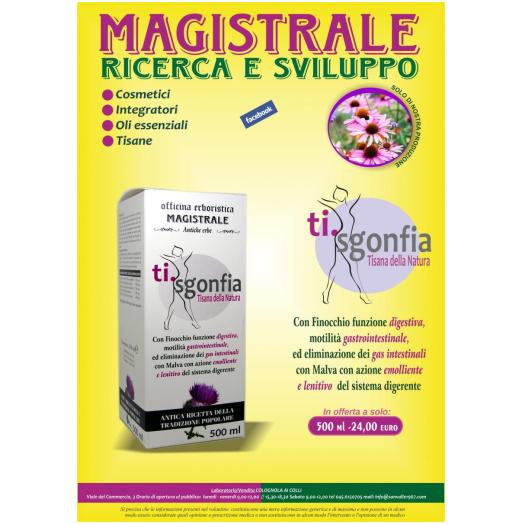 SAN092 - Decotto Ti Sgonfia, digestivo Gas Intestinali 500 ml