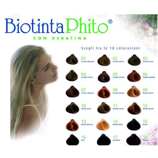BIO002 - Cartella Colori Biotinta con Ciocche Vere