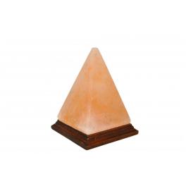 FOR001 - Lampada di Sale a Piramide con Lampadina e Filo  base cm.15 alt.cm. 22