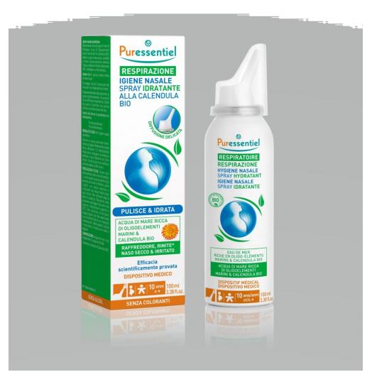 PUE020 - Spray igiene nasale isotonico alla calendula bio 100 ml.