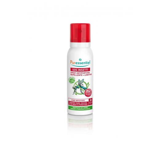 PUE023 - Spray antipuntura repellente-lenitivo per zanzare-zecche 75 ml