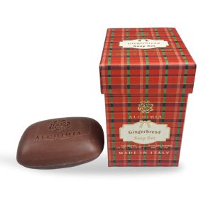 A101ESA| Scatola Cubica Natalizia con 3 saponette Gingerbread da 150 gr.